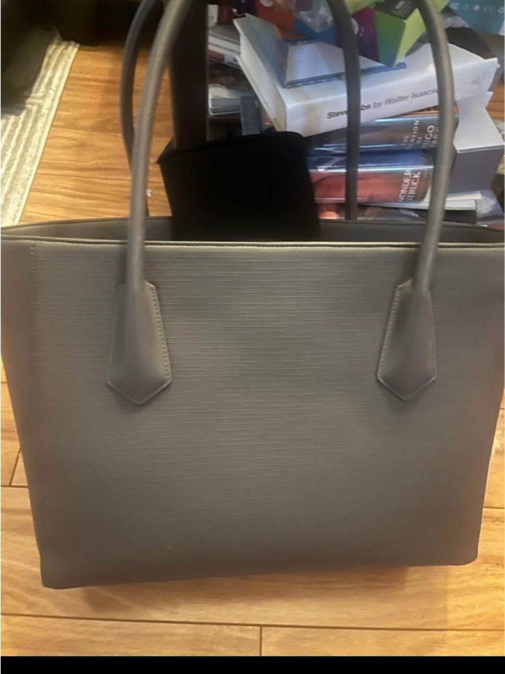 Dagne Dover Structured Tote in Gray